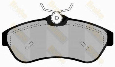 BRAKE ENGINEERING pa1498 -  Комплект тормозных колодок, дисковый тормоз